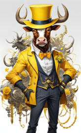 a Texas long horn is all show