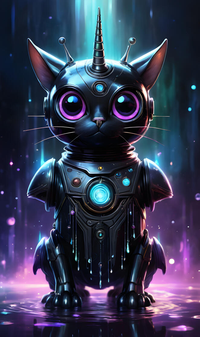 bionic horned cat caticorn