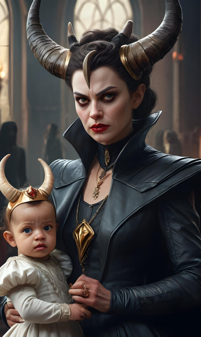 demon mom and demon baby