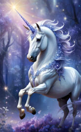 glitter lilac unicorn