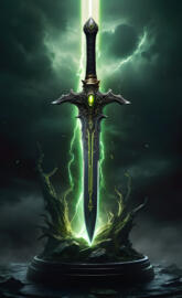 A.I. Enhanced Laser Lance Dark Venom Sword