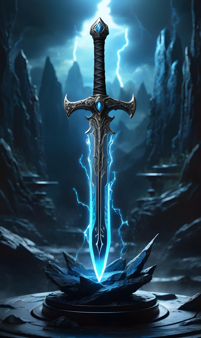 A.I. Enhanced Laser Lance Chain Lightning Sword