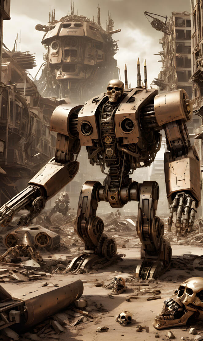 a military vehicle in a city