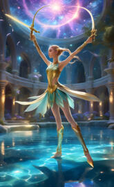 Pixtrantia, Elven Blade Dancer Performing at the Evergreen Palladium