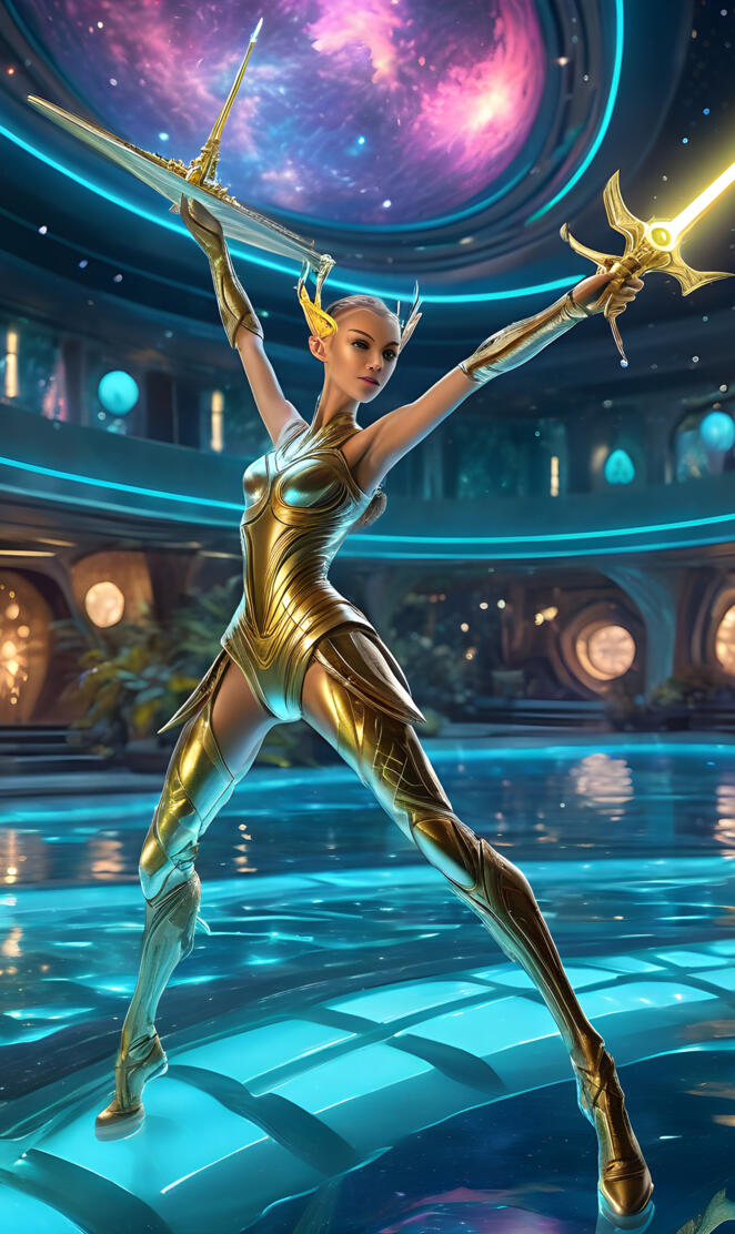 Andrealia, Elven Blade Dancer Performing at the Evergreen Palladium