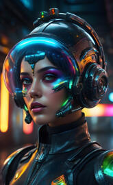 futuristic girl