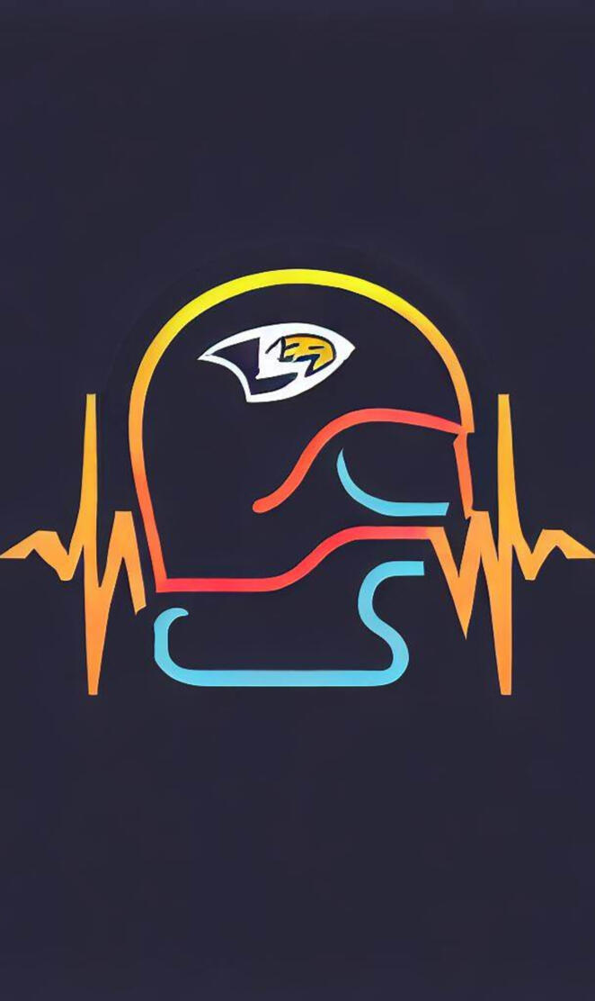 Heartbeat footbal helmet design