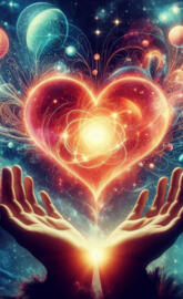 Galactic Heartbeat: Cosmic Love in the Universe