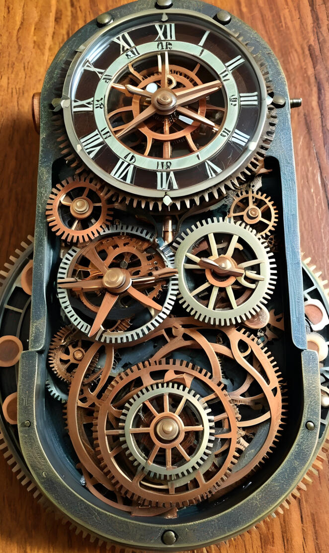 Steampunk Clock Gears