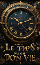 a clock with gold numbers