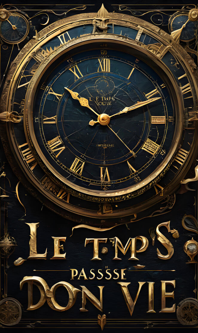 a clock with gold numbers