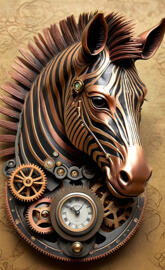 Steampunk Zebra