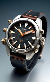 Dive watch with patina