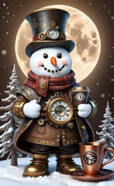 stempunk 49ers snowman