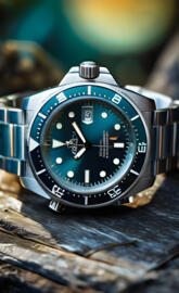 Silver diver Watch IA.