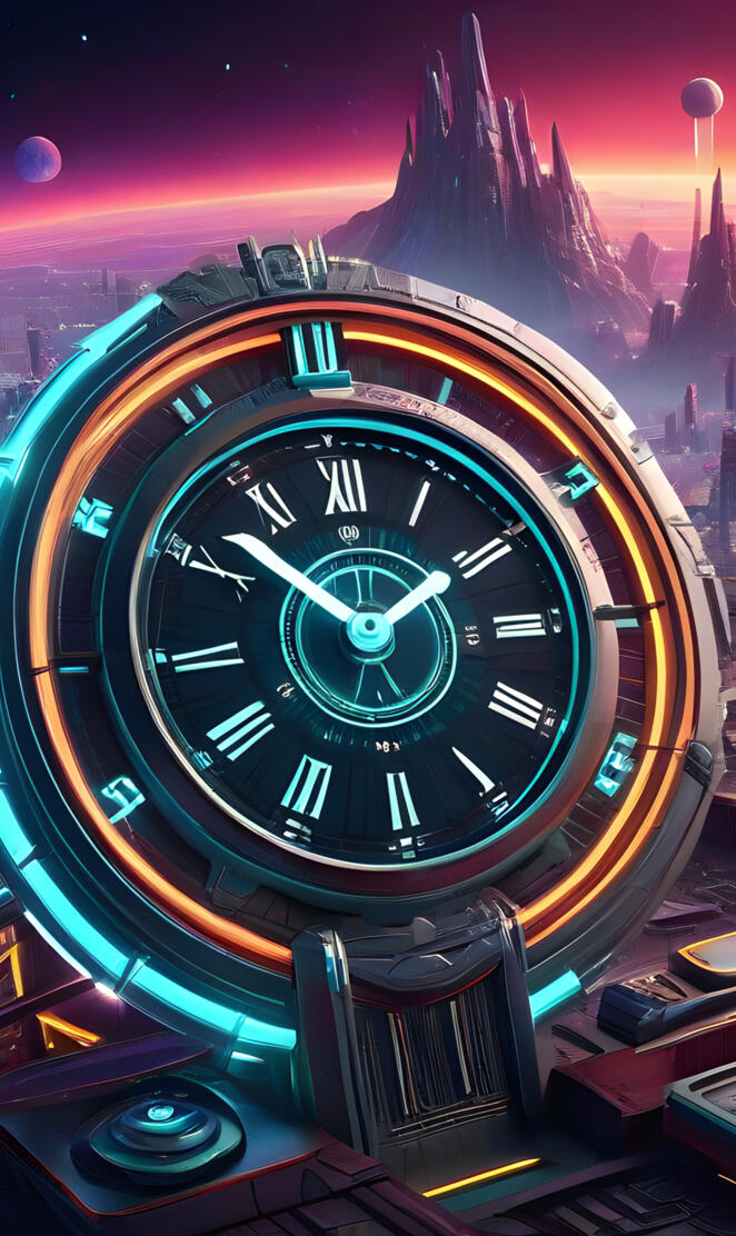 a large clock on a tower