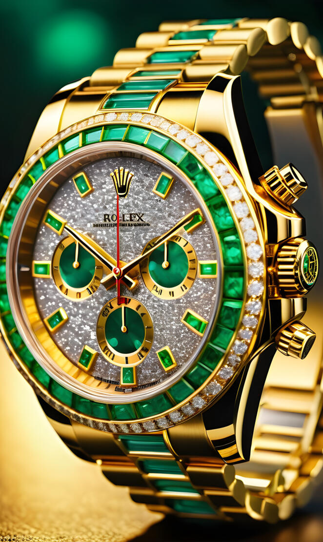 a close up of a watch