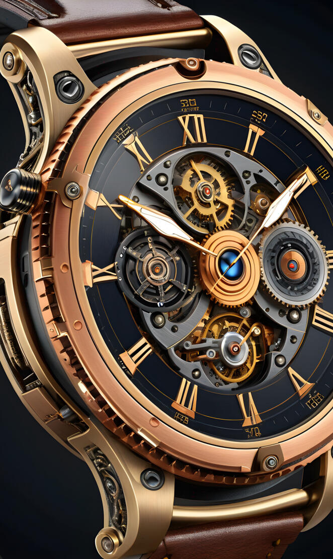 a close up of a watch