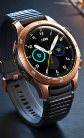 a close up of a watch