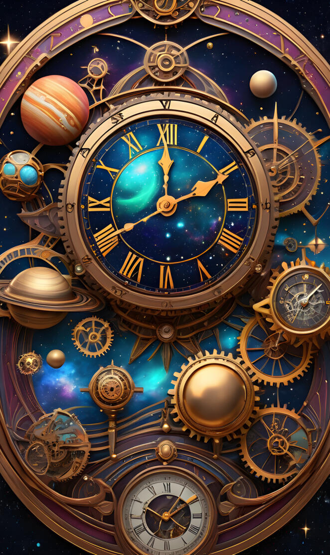 a clock with several clocks