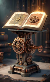 Steampunk spellbook