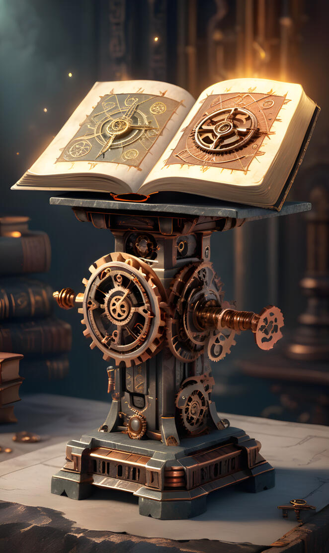 Steampunk spellbook