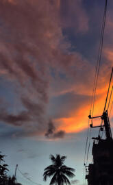 Aesthetic sunset view