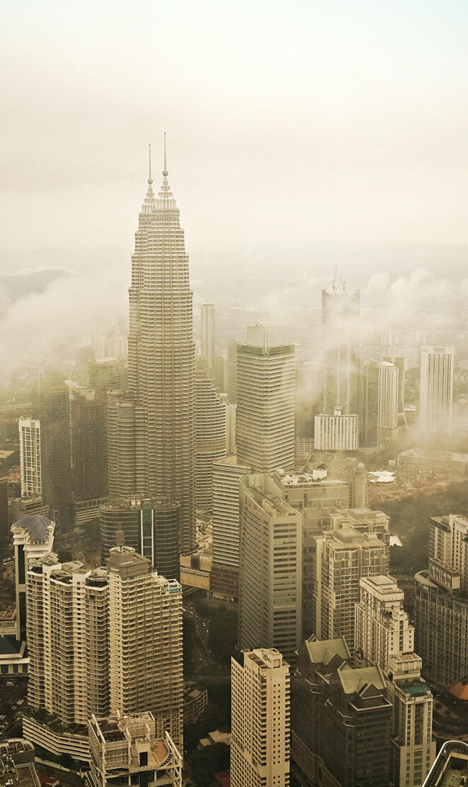 Petronas in Clouds