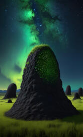 Click Beetle Bioluminescent Termite Mount