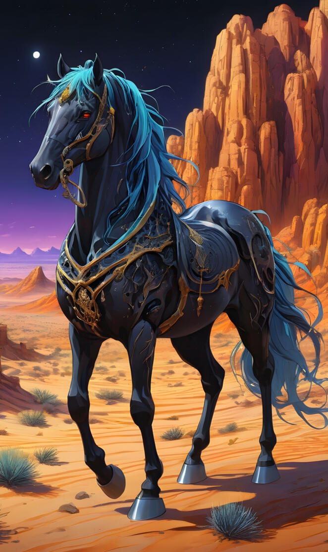 horse but orange click lace desert