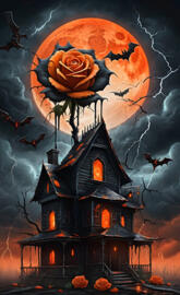 It's Alive! Giant Halloween Rose on the Loose!