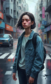 Zeynep Tugce Bayat standing on a street