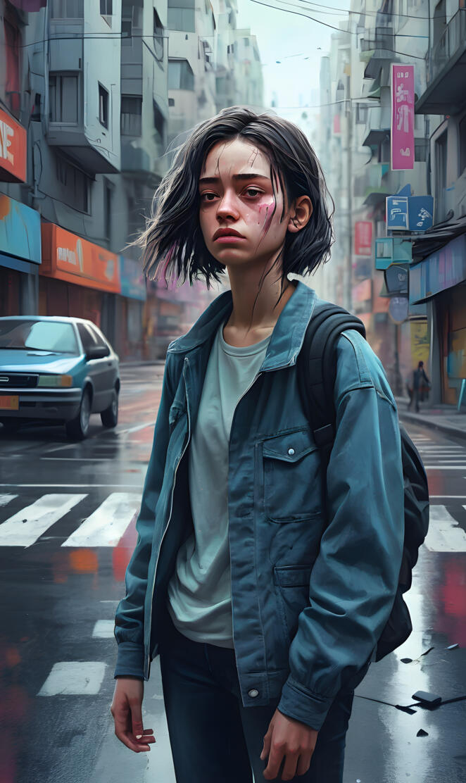 Zeynep Tugce Bayat standing on a street