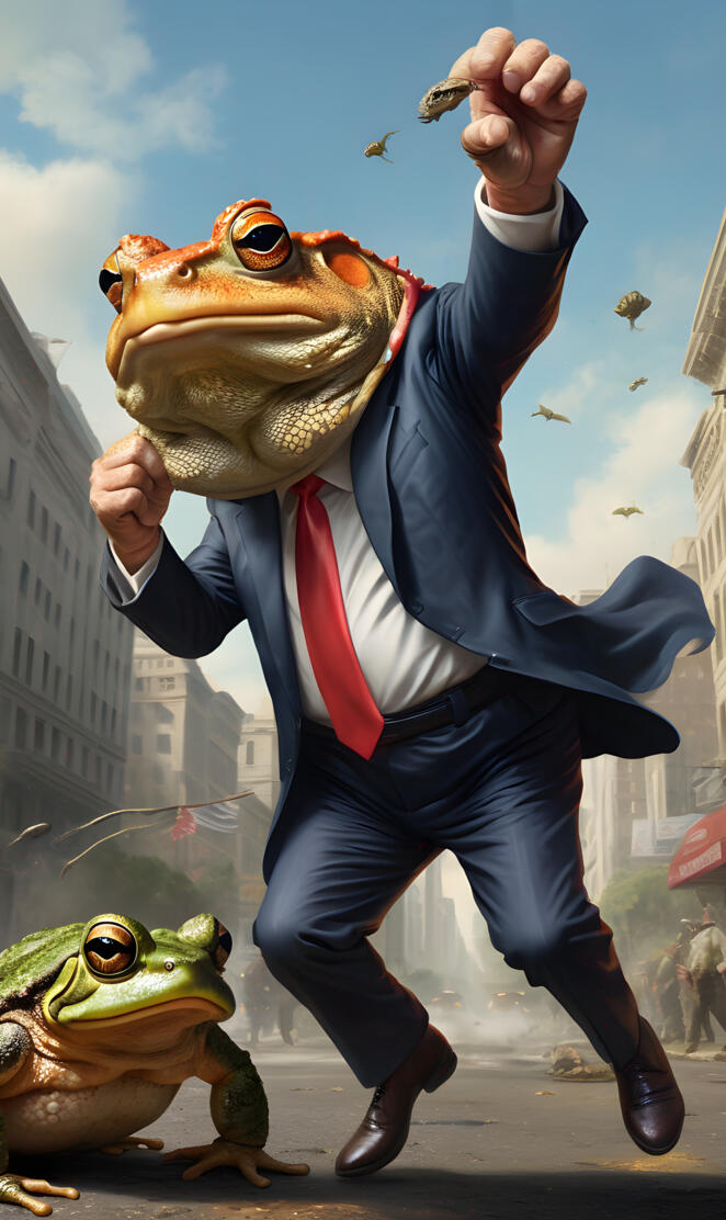 Donald Trump as a toady