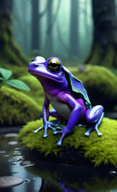Dart Frog on Moss