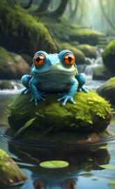 bleu frog