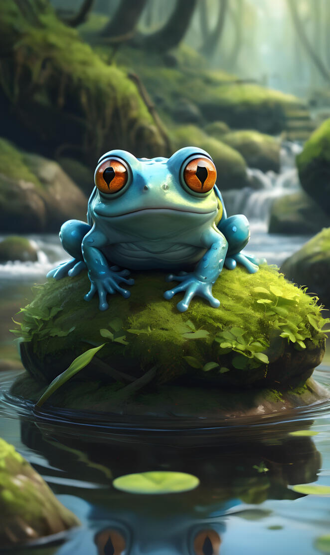 bleu frog