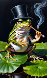 cigar smoking toad