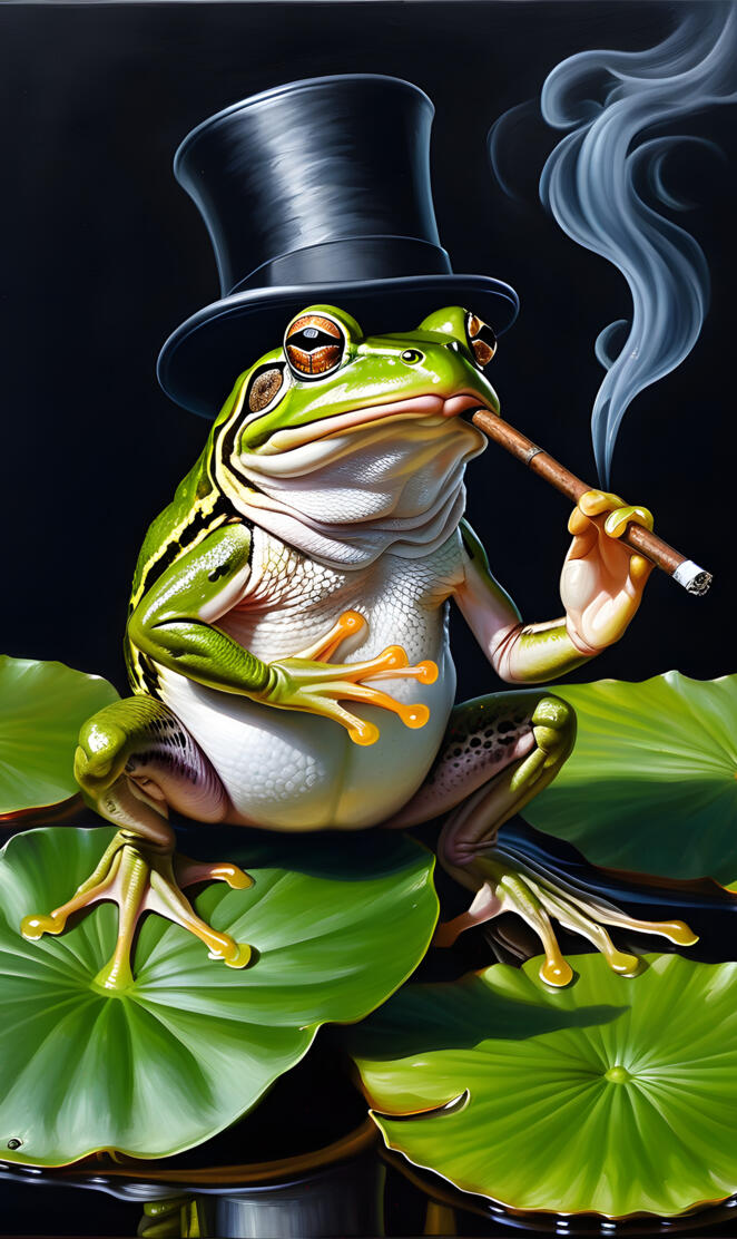 cigar smoking toad