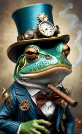 cigar smoking toad