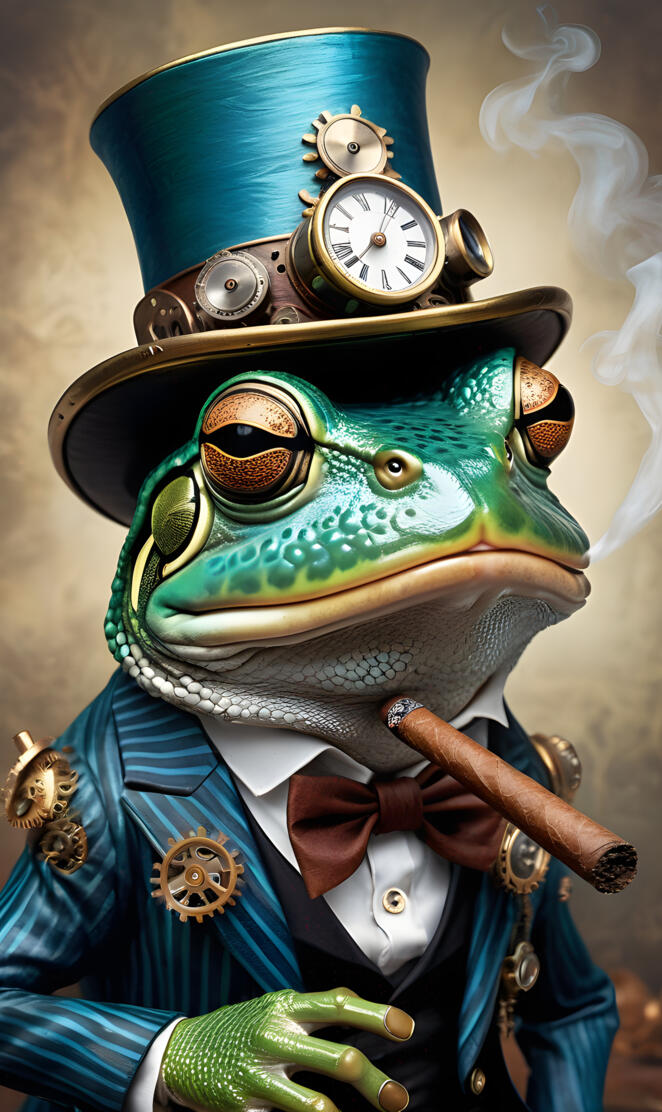 cigar smoking toad