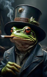 cigar smoking toad