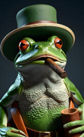 cigar smoking toad