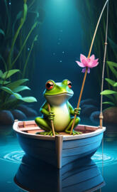 Fishing frog