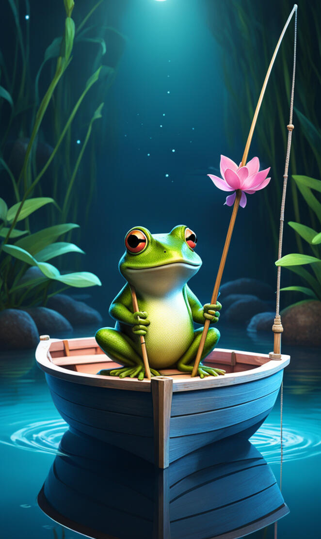 Fishing frog