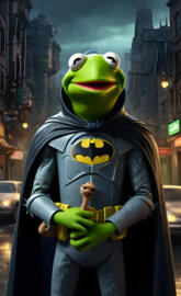 Batman Kermit the frog