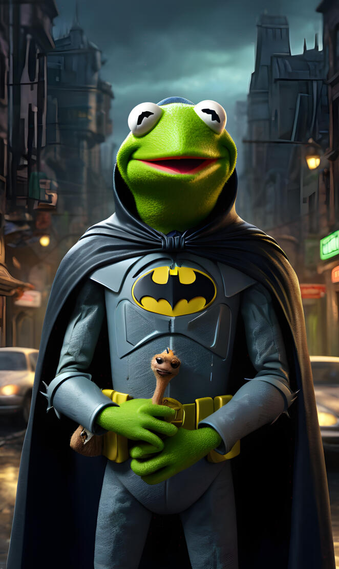 Batman Kermit the frog