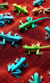 Neon frogs