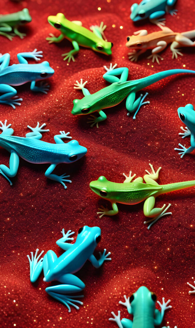 Neon frogs