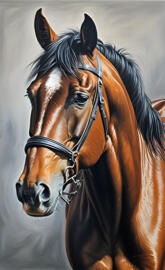 a horse with a halter